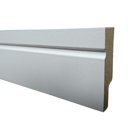 Imagem de 01 barra - 2,10 metros de rodapé 05 cm em mdf branco