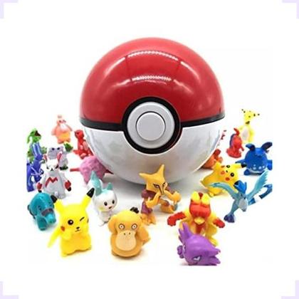 Imagem de 1 Pokebola Pokemon Brinquedo + 10 Bonecos Infantil