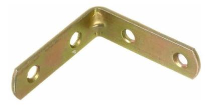 Imagem de 10 Cantoneira Para Moveis Bicromatizadas 1.1/2 Polegadas