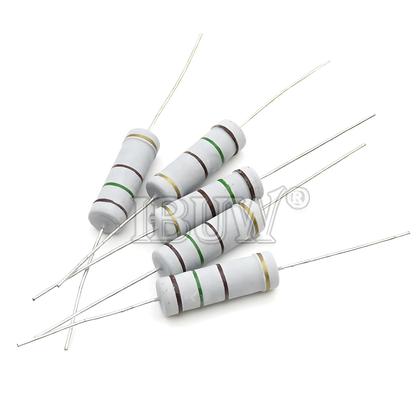 Imagem de 10 PCS Resistor De Filme De Carbono 5 W 5% 1R-1M Ohm Faixa 10 PCS Resistor De Filme De Carbono 5 W