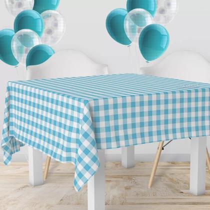 Imagem de 10 Toalha Mesa Tnt Xadrez Festa Junina Italiana Az 70x70