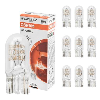 Imagem de 100 un Lâmpadas Pingão Especial Automotiva 5w 24v Ledvance Osram T10