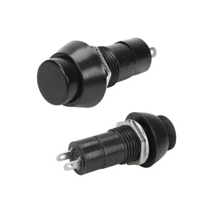 Imagem de 10x Chave Push Button 2 Terminais Com Trava Psd-11a Preto