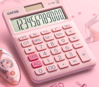 Imagem de 12 Dígito Desk Calculadora solar Grande Botões Financeiro Business Ferramenta contábil Big Buttons Abacate Verde Para Aluno Escolar Calculadoras (rosa)