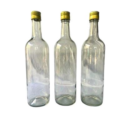 Imagem de 12 Garrafas de Vidro Transparente Rosca 750ml