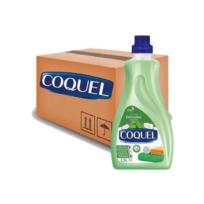 Imagem de 12 Sabão Lava Roupa Líquido Coquel Cocó e Ervas 1,5L Cada