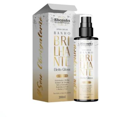 Imagem de 12 Un. Spray Capilar Banho De Brilhante Gloss 200Ml Rhenuks