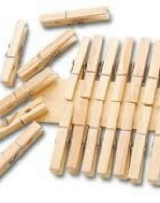 Imagem de 120 Prendedor Roupa Varal Pregador De Madeira Simples Prendedor Madeira Qualidade 10 Duzias