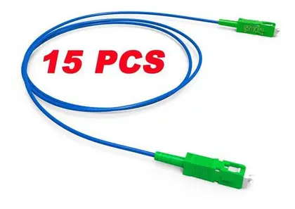 Imagem de 15 Un Cordão Optico Sc/apc X Sc/apc Sm Monomodo 2 Metros