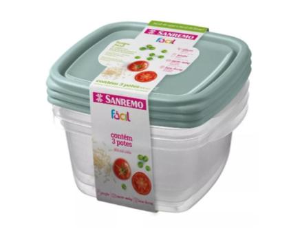 Imagem de 18 Potes Para Mantimentos Marmitas Plásticas 785ml E 800ml