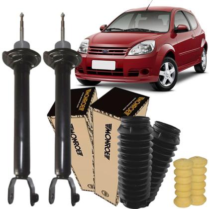 Imagem de 2 Amortecedor Traseiro Ford Ka 2008 a 2011 Kit Batente Coifa