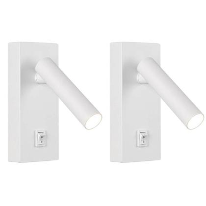 Imagem de 2 Arandela De Cabeceira Led Interruptor Foco Móvel Bet52