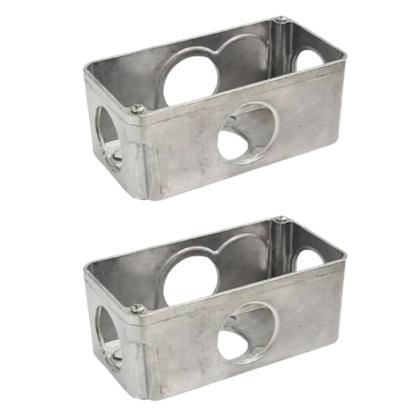 Imagem de 2 Condulete Múltiplo Modelo X Medida 1 1/2 em Alumínio Sieg