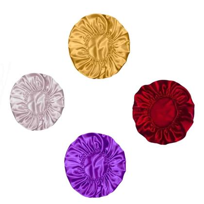 Imagem de 2 Touca De Cetim Para Cabelo Antifrizz Elástico