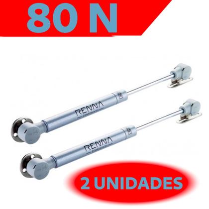 Imagem de 2 Unidades Amortecedor Pistão A Gás 80N para Armário de cozinha e móveis em geral