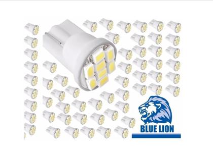 Imagem de 20 Lampadas Pingao T10-8 Leds Pingo Luz W5w 1026 Automotiva
