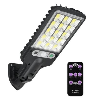 Imagem de 2X 180 Cob Mini Luminária Solar 180W Com Sensor De Movimento