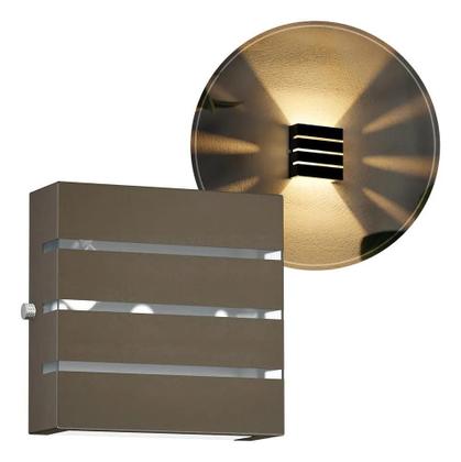 Imagem de 2X Arandela Slim Externa 2 Frisos 2 Focos Alumínio Parede Mf