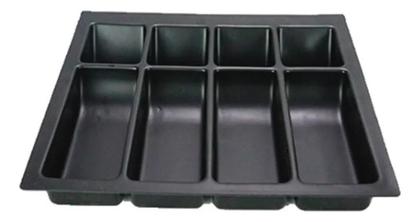 Imagem de 2X Bandeja Divisor Dinheiro Notas Porta Moedas Gavetas Preto