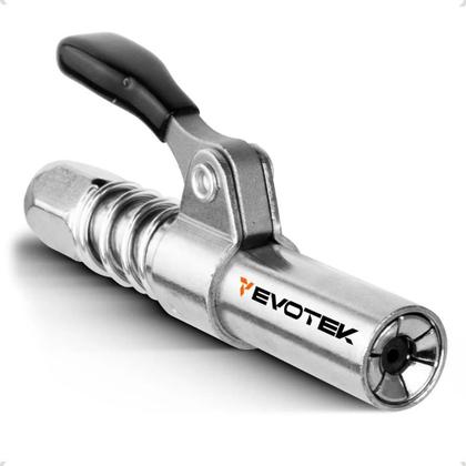 Imagem de 2X Bico Graxeiro Aplicador Graxa Bomba Engraxadeira Pneumáti