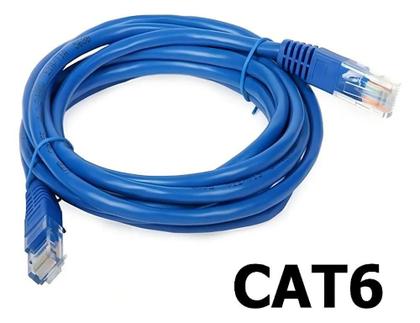Imagem de 2X Cabo De Rede Cat6 3 Metros Ethernet Lan Giga 10/1000