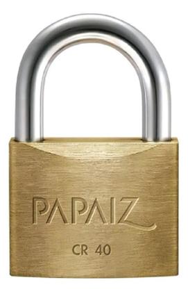 Imagem de 2X Cadeado De Latão Cr40 - Papaiz Cor Dourado