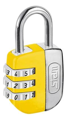 Imagem de 2X Cadeado Segredo Stam Armários 25Mm Sem Chave Troca Senha