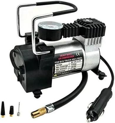 Imagem de 2X Compressor De Ar Mini Elétrico Portátil B-Max 35W Prata C