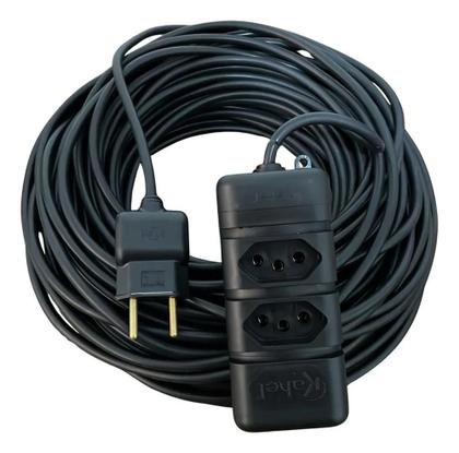 Imagem de 2X Extensão Elétrica 30 Metros Reforçada 10/20A Cabo Pp 2X1,