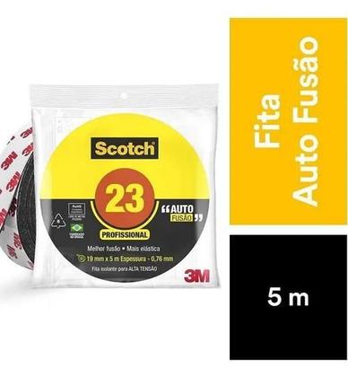Imagem de 2X Fita Isolante Alta Fusão 19Mm X 5M Scotch 23 3M Alta Tens