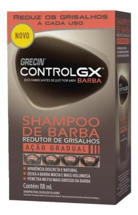 Imagem de 2X Grecin Control Gx Shampoo De Barba Redutor Grisalhos 118M