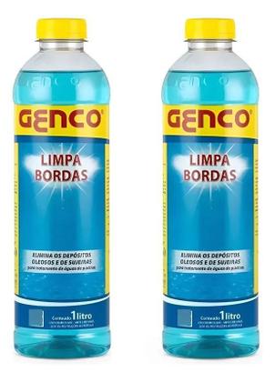 Imagem de 2X Kit 2 Unidades Genco Limpa Bordas Para Piscinas 1L