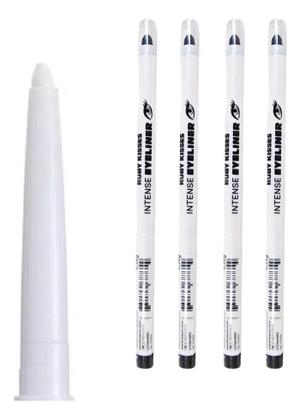 Imagem de 2X Kit 4 Lápis Retrátil Branco Olhos Marcação Ruby Kisses Ra
