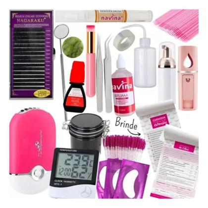 Imagem de 2X Kit Completo Iniciante Para Extensão De Cílios Fio A Fio