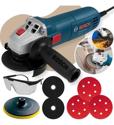 Imagem de 2X Kit Esmerilhadeira Lixadeira Bosch Disco Corte Desbaste