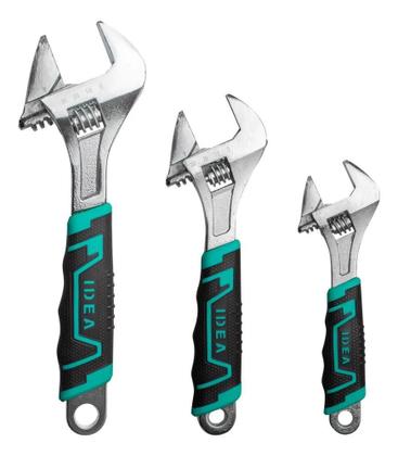 Imagem de 2X Kit Jogo Chaves Inglesa Boca Ajustável Regulagem Universa