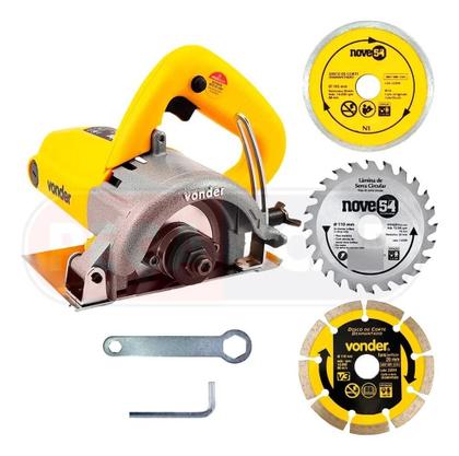 Imagem de 2X Kit Serra Mármore Vonder Tipo Makita Concreto + Discos