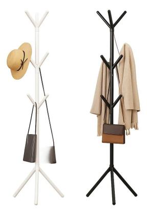 Imagem de 2X Mancebo Cabideiro Com Ganchos Organizador Arara Roupas Bo