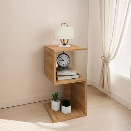 Imagem de 2X Mesa De Cabeceira Criado Nicho Mesinha Quarto Amsterdã Mu