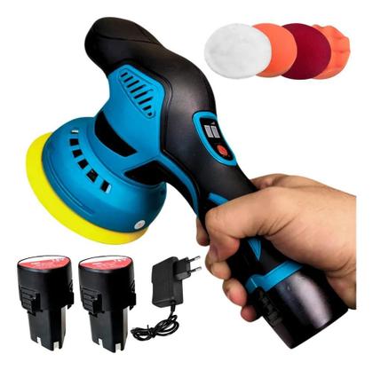 Imagem de 2X Politriz Lixadeira Automotiva Profissional Bivolt Sem Fio