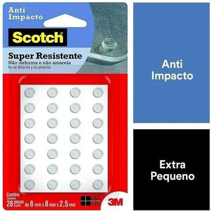 Imagem de 2X Protetor Ant Impacto 3M Scotch Redondo Extra Pequeno 28 P