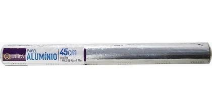 Imagem de 2X Rolo De Papel Alumínio Qualitá 45Cm X 7,5M