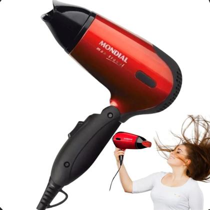 Imagem de 2X Secador Mondial Travel Max Bivolt 1200W Dobrável Pequeno