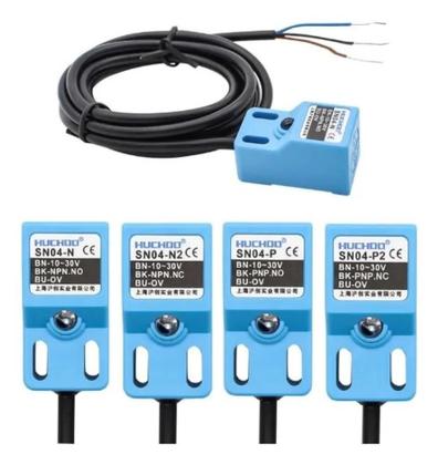 Imagem de 2X Sensor Indutivo Npn Pnp Na Sn04-N Sn04-N2 Sn04-P Sn04-
