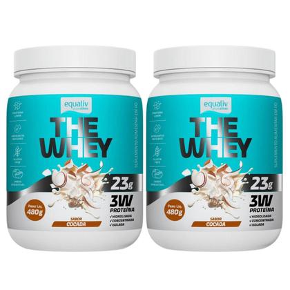 Imagem de 2x The Whey Proteína Equaliv Cocada 480g