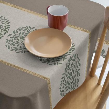 Imagem de 2X Toalha Mesa Plástica Térmica Grega 4 E 6 Lugares 1,60