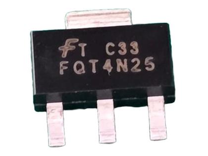 Imagem de 2x Transistor Fqt4n25 Mosfet N 0,83amp 250v Smd Sot223