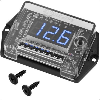 Imagem de 2X Voltimetro Digital Sequenciador Automotivo Medidor Bateri