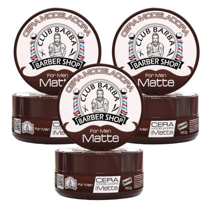 Imagem de 3 Cera Club Barba Efeito Mate 150g - Biotchelly