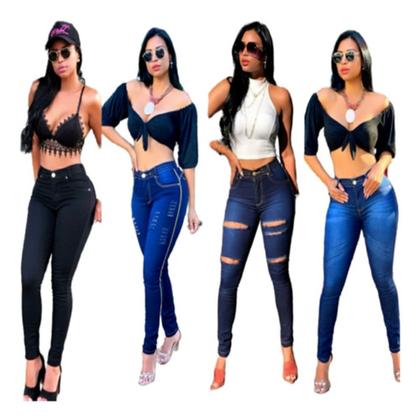 Imagem de 3 Kit Calças Modelos Jeans 